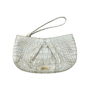 Brahmin croc embossed wristlet